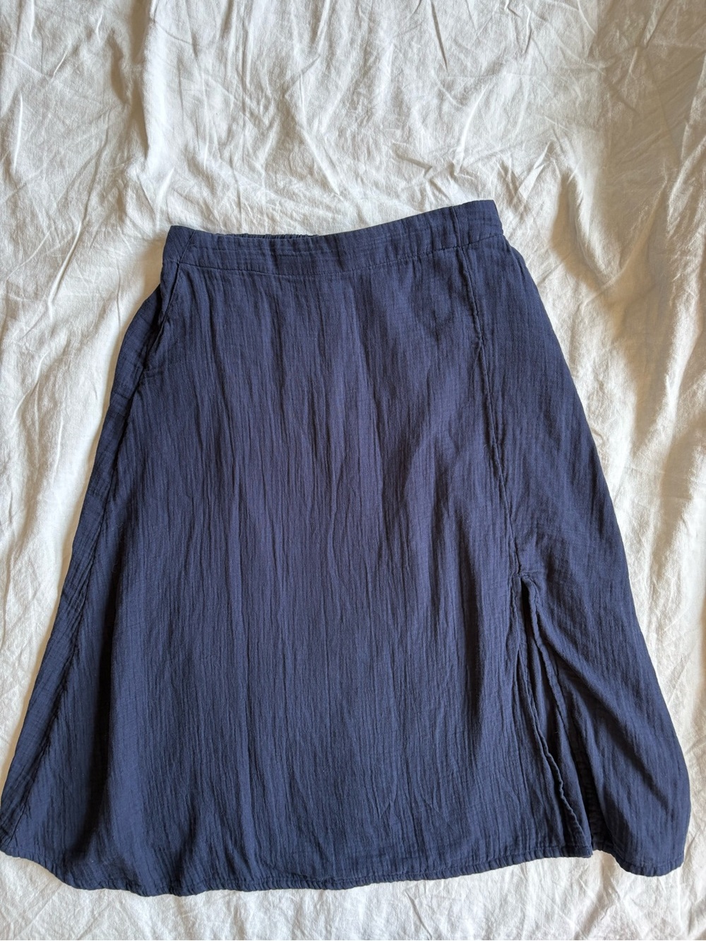 Caslon Navy A-Line Skirt